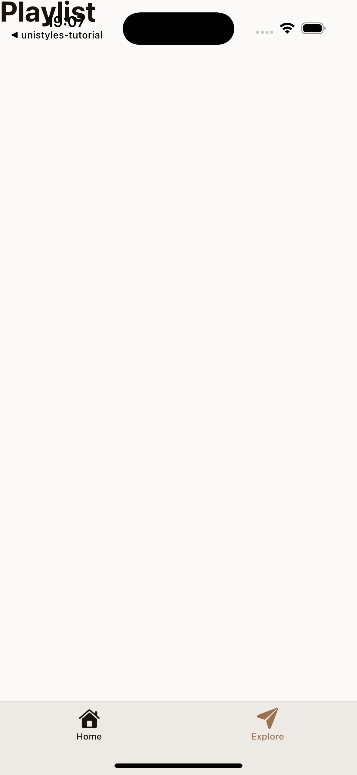 iOS app preview showing title overlapped by notch